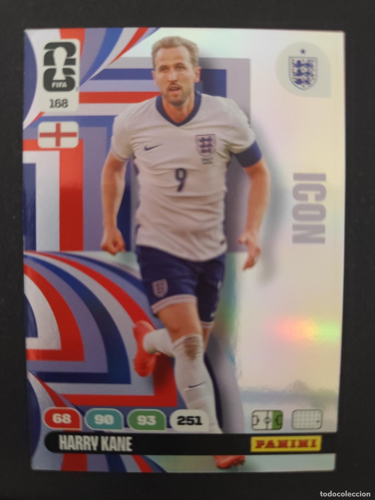 Cromos de Futebol: 168 HARRY KANE INGLATERRA FAN FAVOURITE ADRENALYN MUNDIAL FIFA WORLD CUP 2026 PANINI