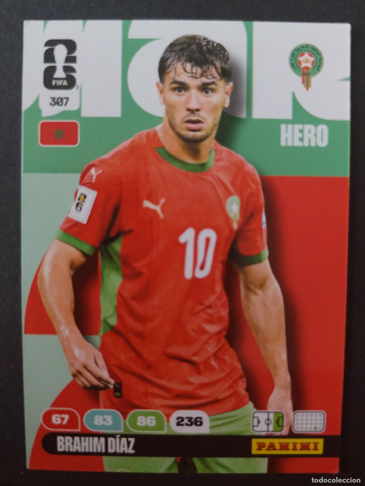 Cromos de F&uacute;tbol: 307 BRAHIM D&Iacute;AZ MARRUECOS ADRENALYN MUNDIAL FIFA WORLD CUP 2026 PANINI