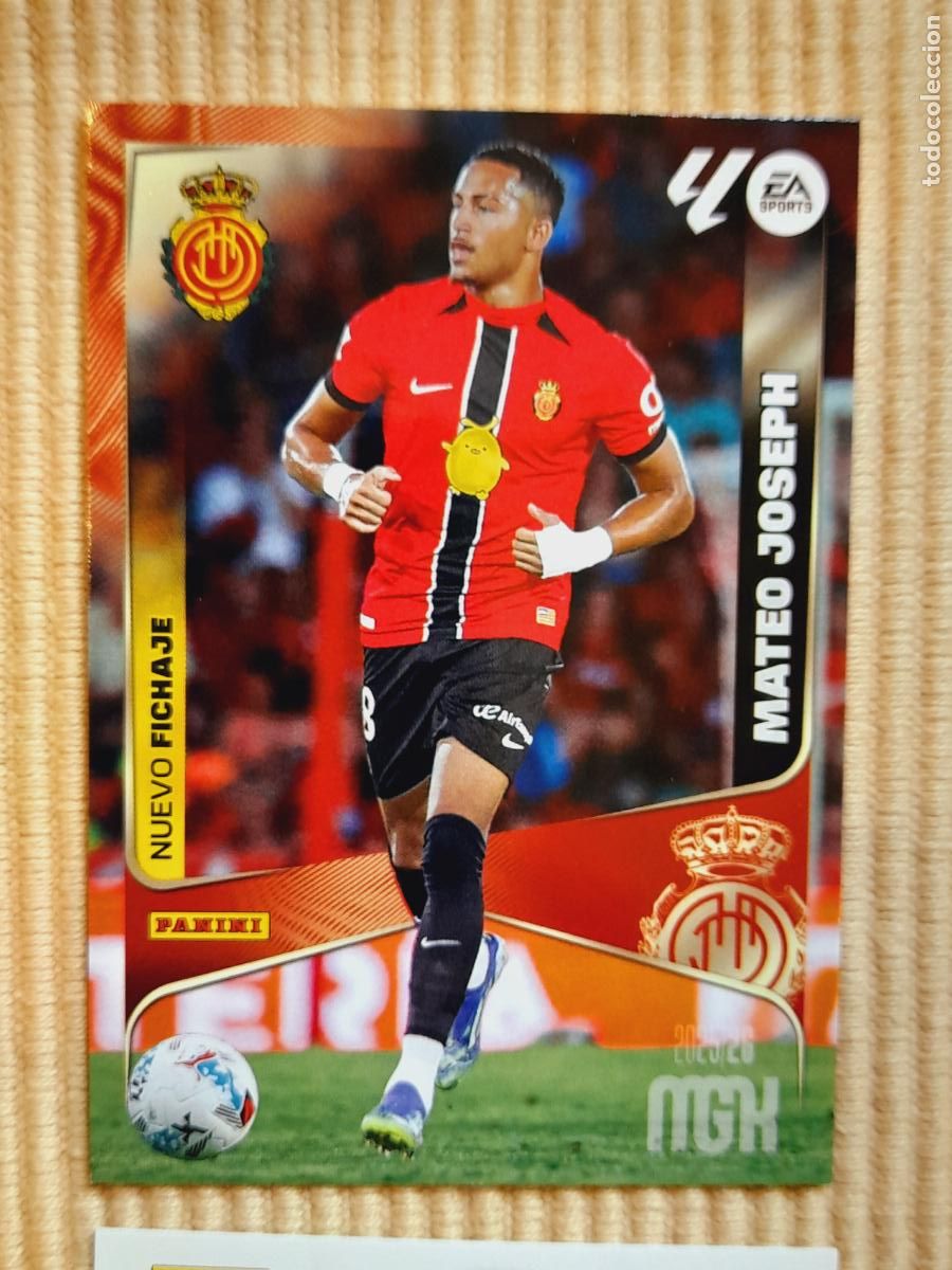 Cromos de Futebol: CAR 468 MATEO JOSEPH (NUEVO FICHAJE) RCD MALLORCA LIGA 25-26 (2025 2026) MEGACRACKS MGK