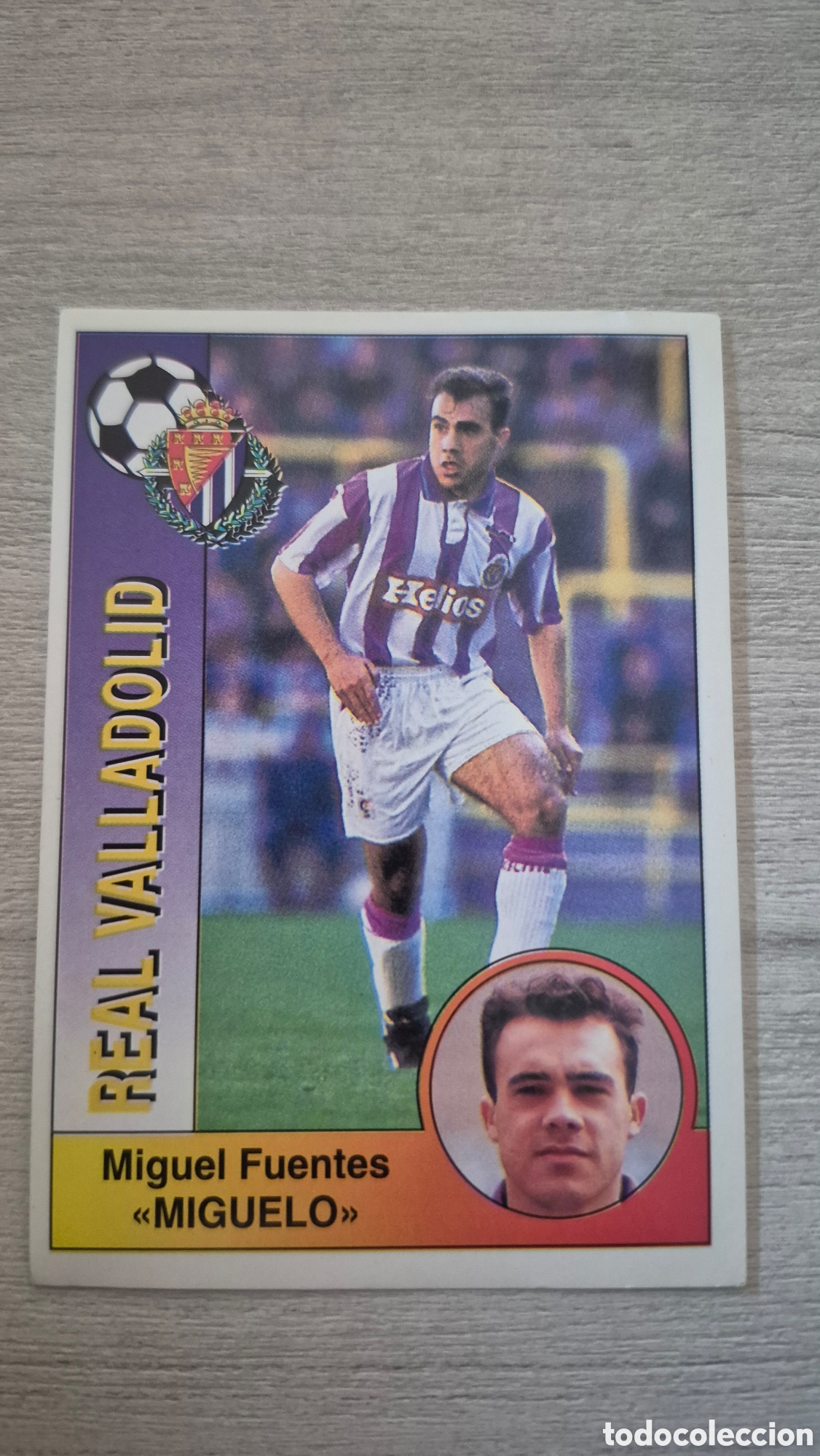 Fu&szlig;ball-Sticker: N&deg;333 Real Valladolid Miguelo Liga 94/95 Panini