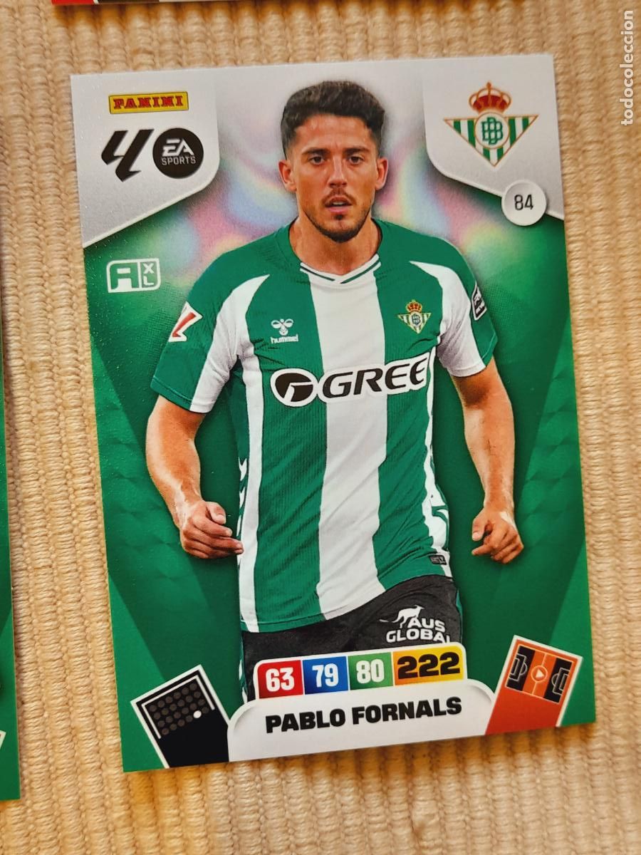 Fu&szlig;ball-Sticker: CAR 84 PABLO FORNALS (REAL BETIS) LIGA 25-26 (2025 2026) ADRENALYN XL