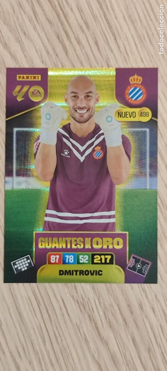 Fu&szlig;ball-Sticker: ADRENALYN XL LA LIGA 25/26 CARD GUANTES DE ORO DMITROVIC ESPA&Ntilde;OL # 499 PANINI