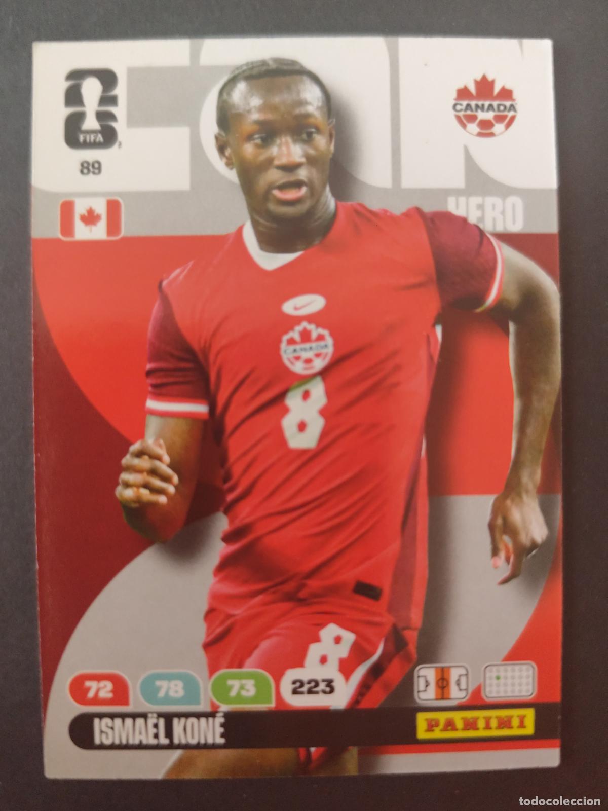 Fu&szlig;ball-Sticker: 89 ISMAEL KONE CANAD&Aacute; ADRENALYN MUNDIAL FIFA WORLD CUP 2026 PANINI