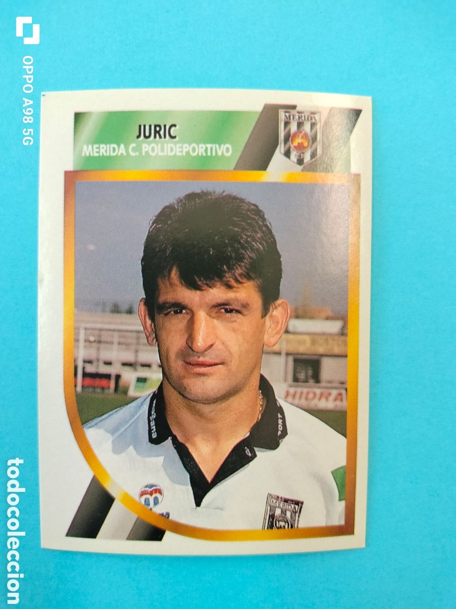 Cromos de Futebol: Cromo Juric M&eacute;rida segunda divisi&oacute;n Ediciones Este liga temporada 94 95 1994 1995
