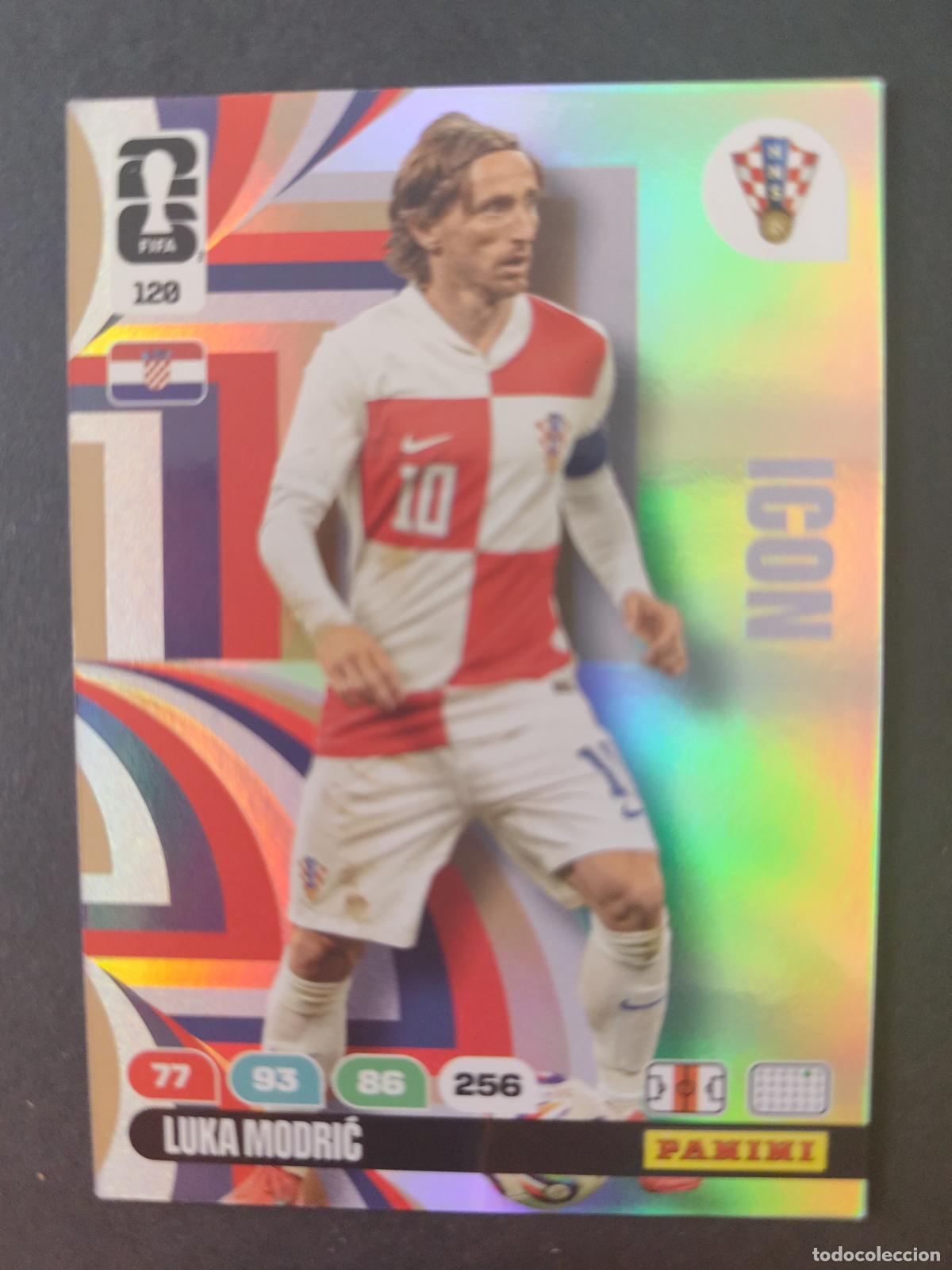 Cromos de F&uacute;tbol: 120 LUKA MODRIĆ ICON CROACIA ADRENALYN MUNDIAL FIFA WORLD CUP 2026 PANINI