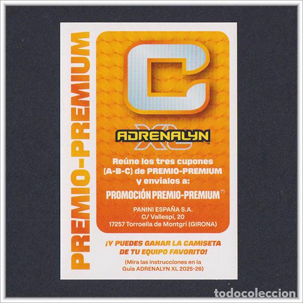 Fu&szlig;ball-Sticker: ADRENALYN XL 2025 2026 25 26 PANINI LETRA C PREMIO-PREMIUM COLECCI&Oacute;N ALBUM LIGA F&Uacute;TBOL