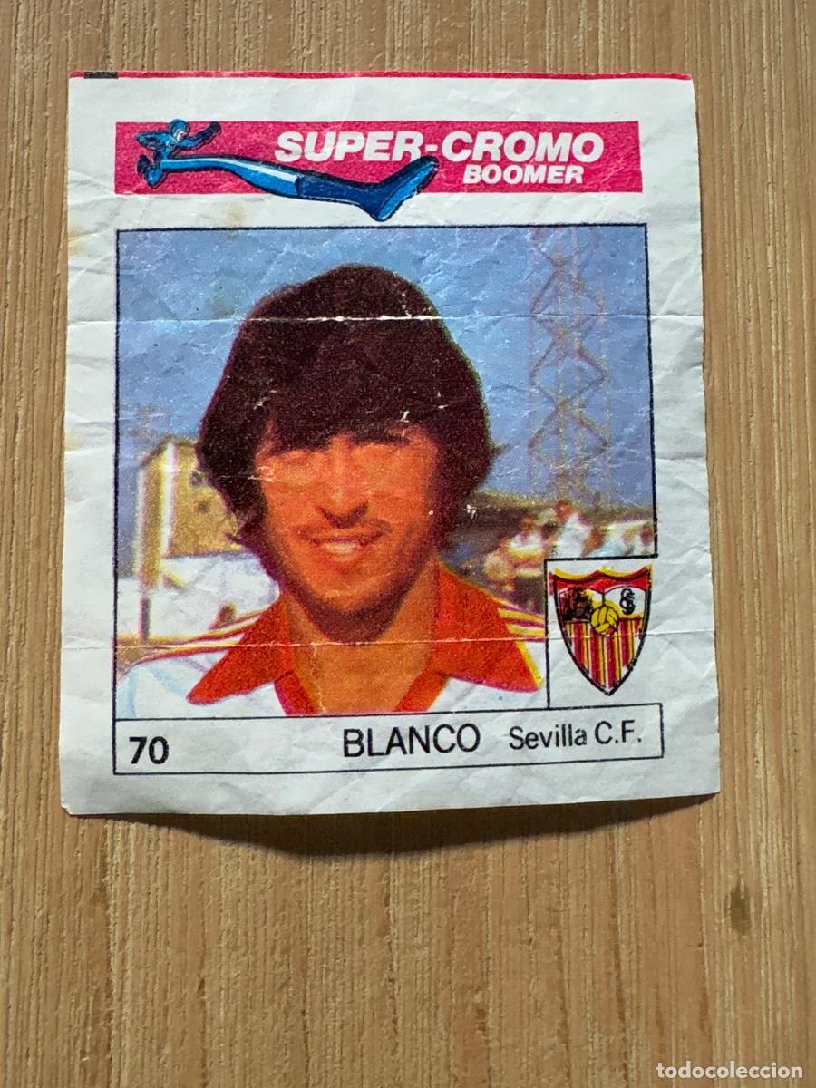 Figurine di Calcio: B2. ANTIGUO CROMO CROMO FUTBOL SUPER CROMO BOOMER BLANCO SEVILLA N 70