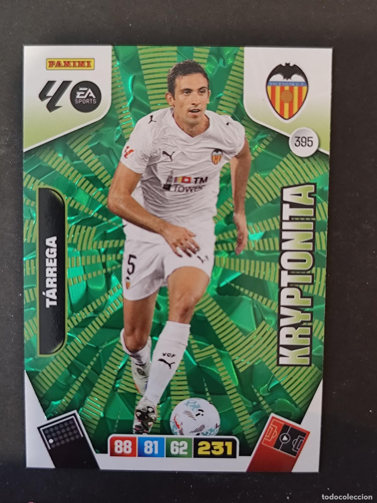 Cromos de F&uacute;tbol: 395 T&Aacute;RREGA VALENCIA KRYPTONITA ADRENALYN 2025 2026 25 26