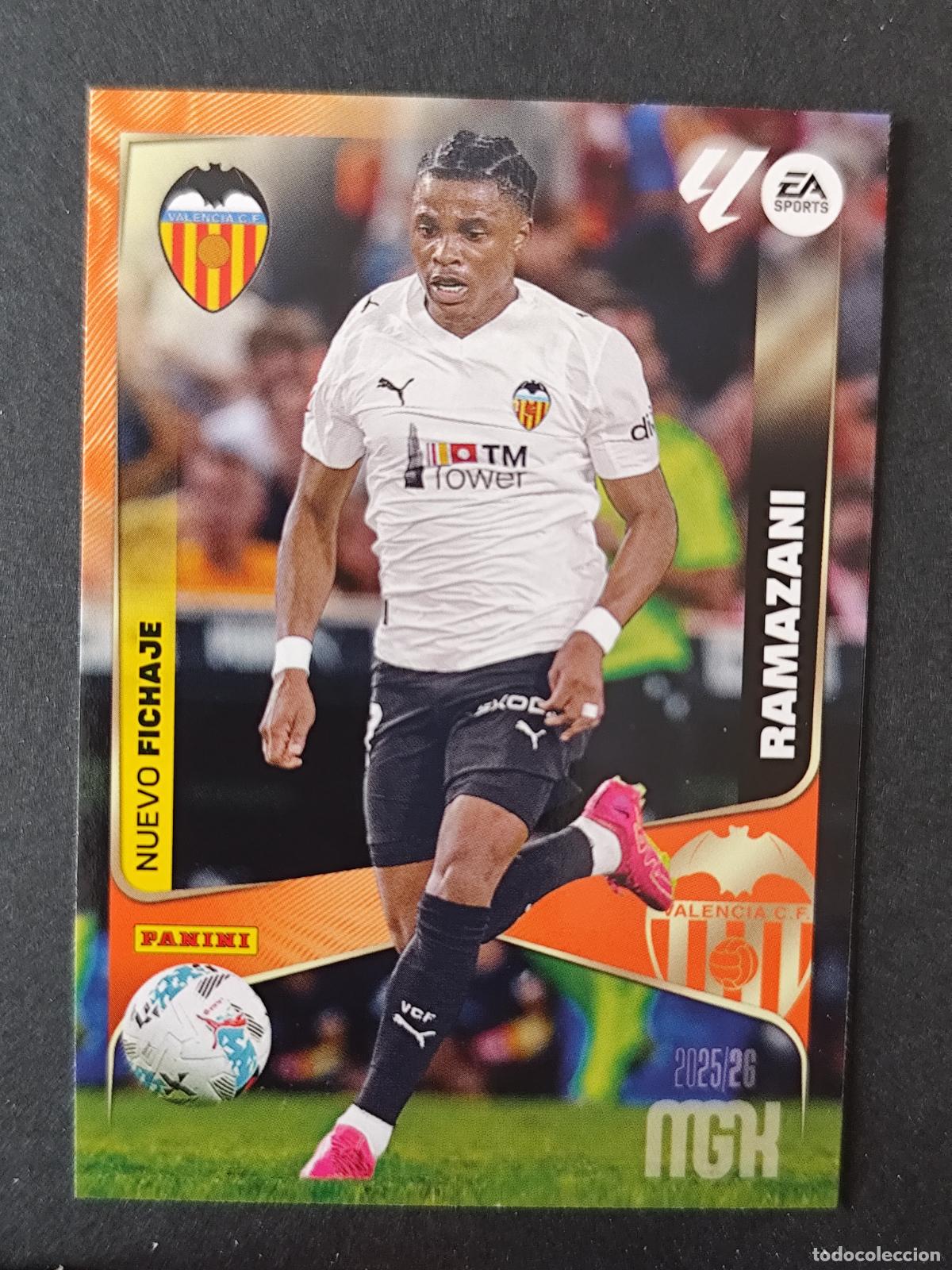 Cromos de F&uacute;tbol: 484 RAMAZANI VALENCIA MEGACRACKS 2025 2026 25 26
