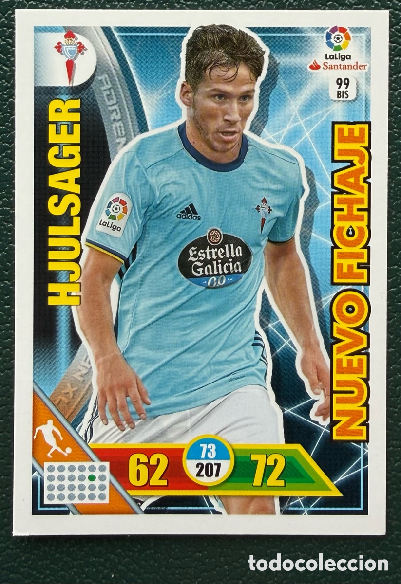 Cartes &agrave; collectionner de Football: 99 BIS HJULSAGER CELTA DE VIGO NUEVO FICHAJE FICHAS ALBUM ADRENALYN XL 2016 2017 16 17