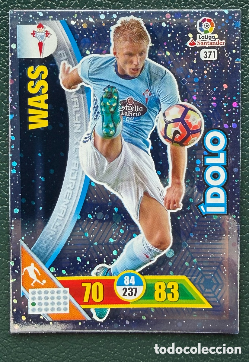 Football Stickers: 371 WASS CELTA DE VIGO IDOLO FICHAS ALBUM ADRENALYN XL 2016 2017 16 17