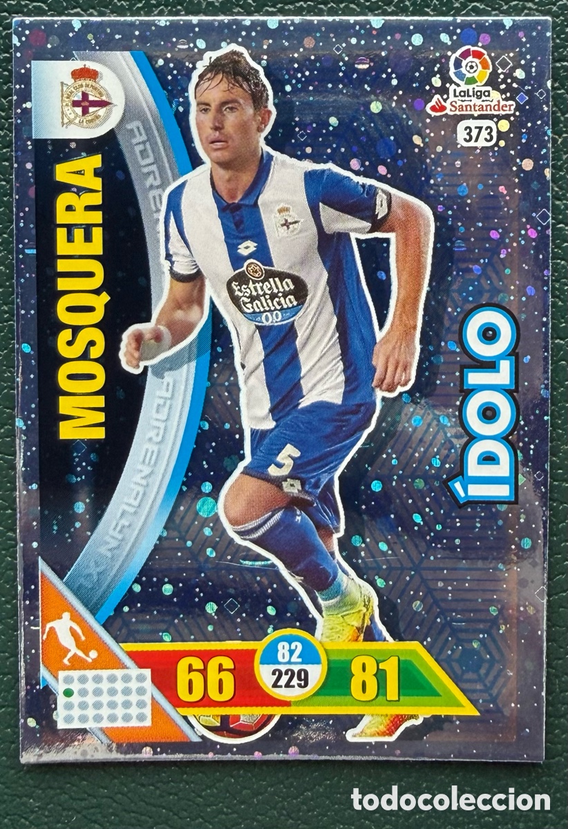 Football Stickers: 373 MOSQUERA DEPORTIVO DE LA CORU&Ntilde;A IDOLO FICHAS ALBUM ADRENALYN XL 2016 2017 16 17