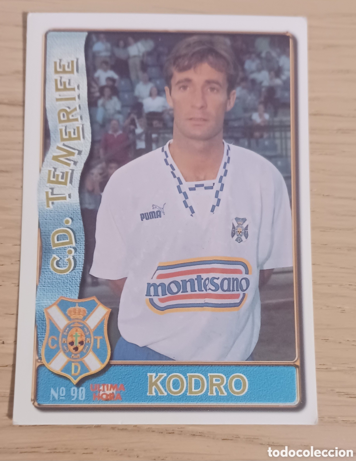 Cromos de F&uacute;tbol: CROMO KODRO FICHAJE ULTIMA HORA N 98 CD TENERIFE MUNDICROMO LAS FICHAS DE LA LIGA 96 97