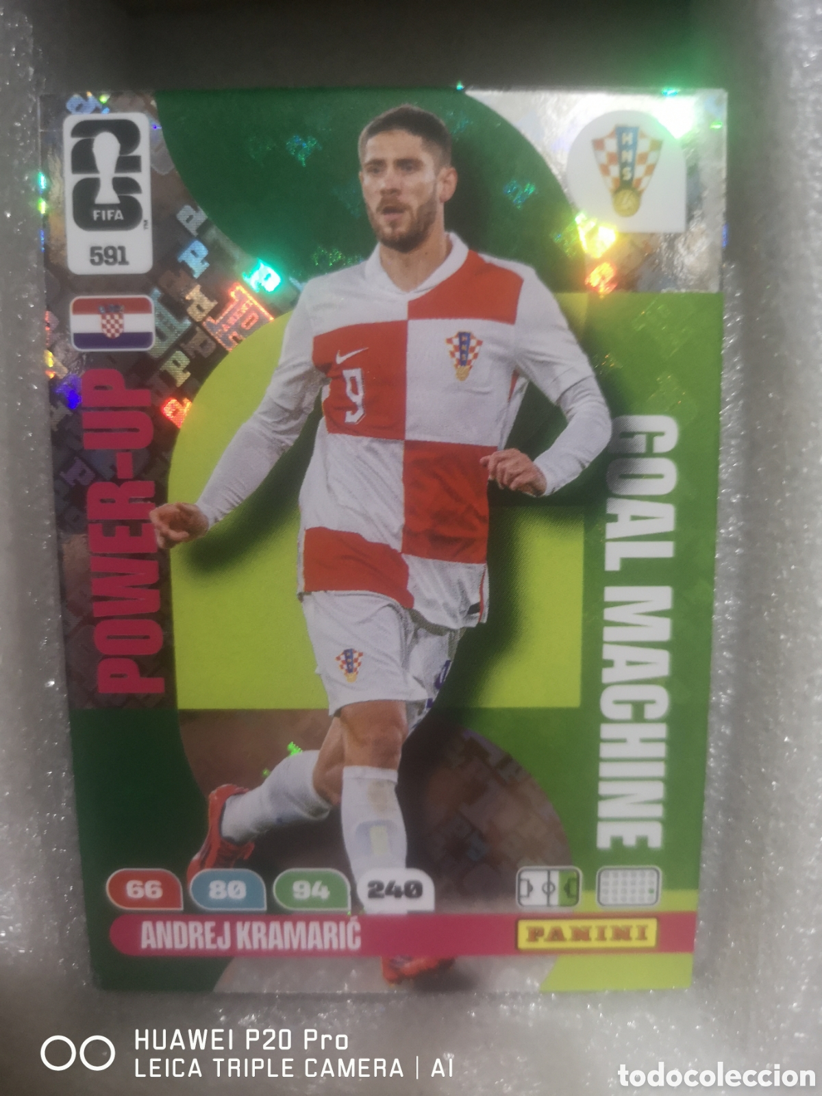 Cartes &agrave; collectionner de Football: ADRENALYN FIFA WORLD CUP 2026 GOAL MACHINE POWER - UP ANDREJ KRAMARIC 591