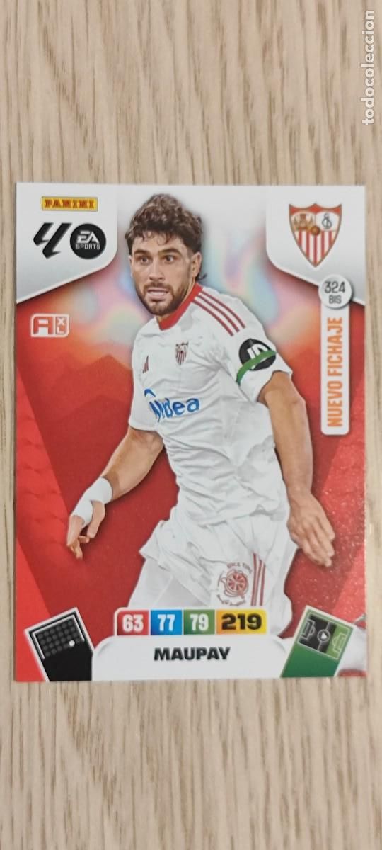 Cromos de F&uacute;tbol: ADRENALYN XL LA LIGA 25/26 CARD NUEVO FICHAJE MAUPAY SEVILLA # 324BIS PANINI