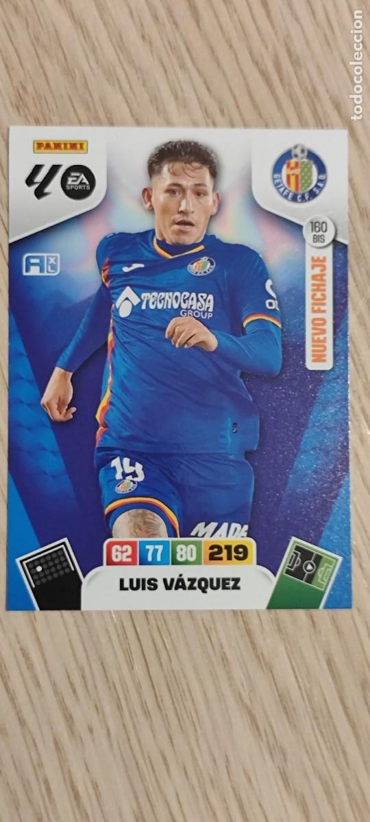 Cromos de F&uacute;tbol: ADRENALYN XL LA LIGA 25/26 CARD NUEVO FICHAJE LUIS VAZQUEZ GETAFE # 160BIS PANINI