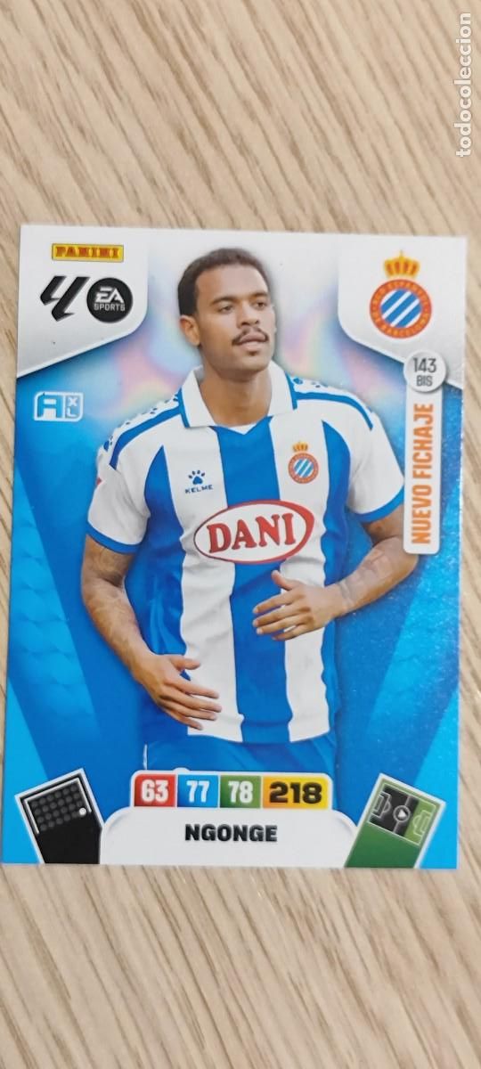 Cromos de F&uacute;tbol: ADRENALYN XL LA LIGA 25/26 CARD NUEVO FICHAJE NGONGE ESPA&Ntilde;OL # 143BIS PANINI