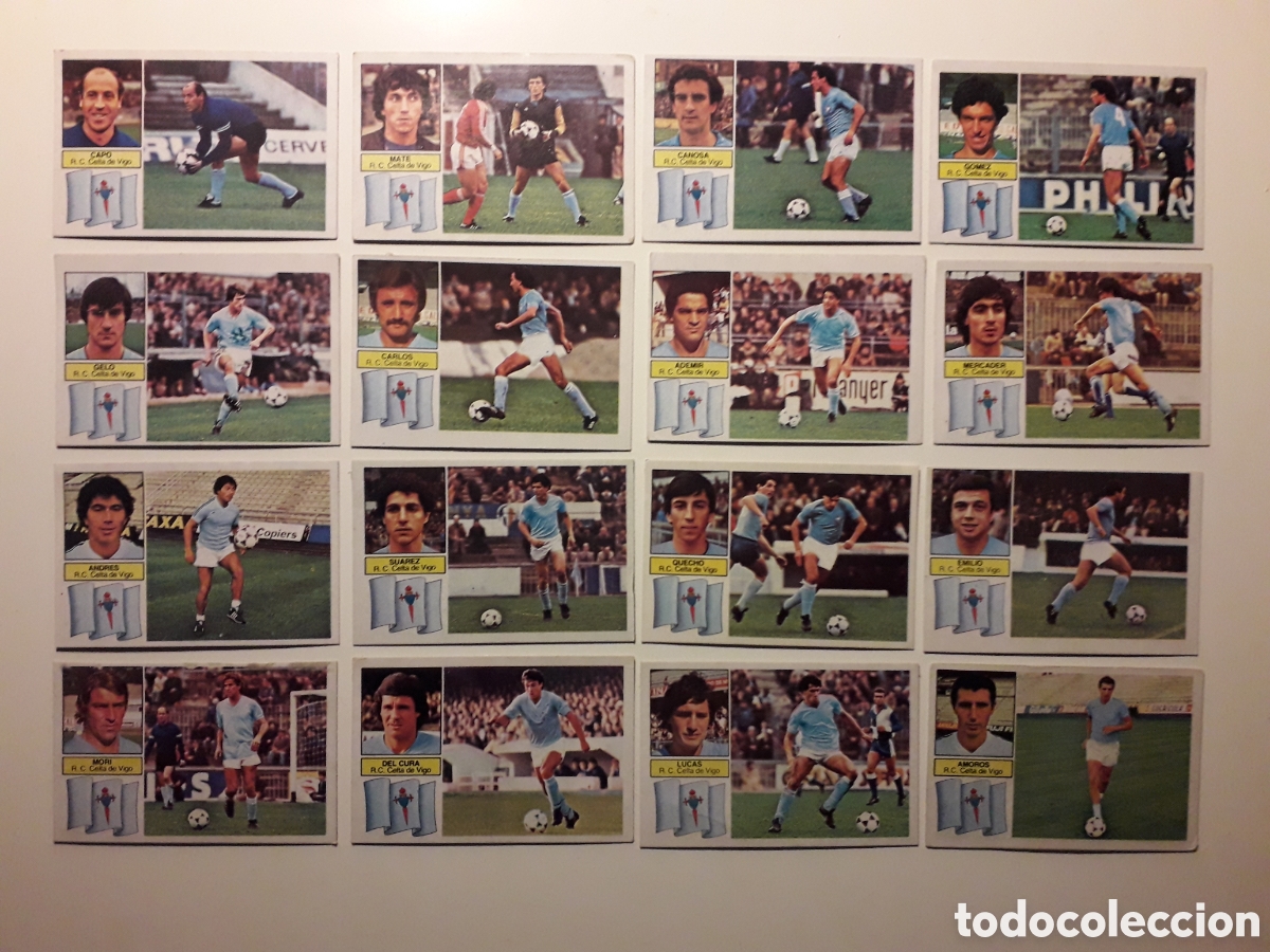 Cromos de F&uacute;tbol: 16 CROMOS CELTA DE VIGO ED ESTE 1982 1983 82 83 DESPEGADOS CON 1 FICHAJE PEDIDO M&Iacute;NIMO 3&euro;
