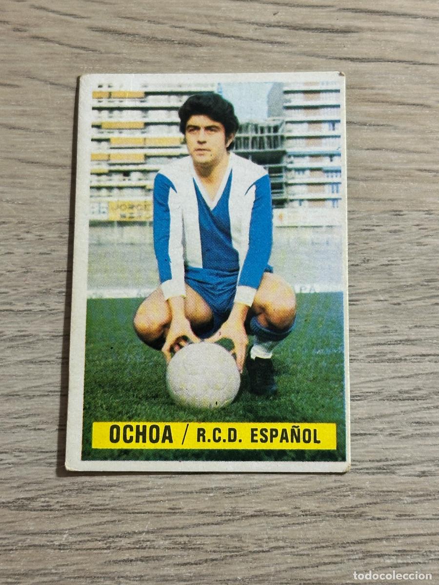 Fu&szlig;ball-Sticker: OCHOA ESPA&Ntilde;OL CROMO EDICIONES ESTE 1974 1975 SIN PEGAR NUNCA PEGADO