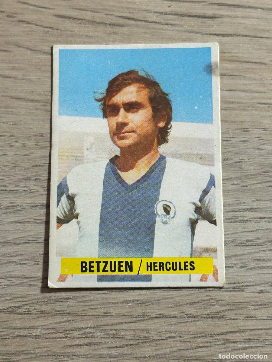 Cromos de f&uacute;tbol: BETZUEN HERCULES CROMO EDICIONES ESTE 1974 1975 SIN PEGAR NUNCA PEGADO