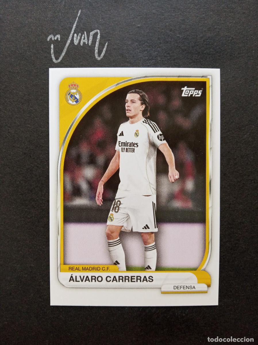 Cromos de F&uacute;tbol: N&ordm; 7 ALVARO CARRERAS REAL MADRID ESPA&Ntilde;A ⚽ TOPPS &reg; COLLECTOR TIN 2025 2026 25 26 NUEVO