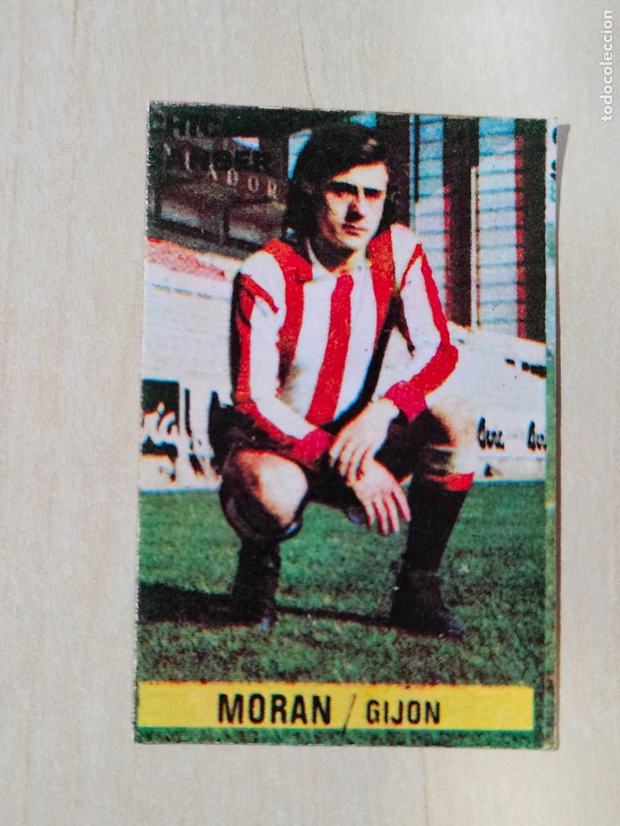 Cartes &agrave; collectionner de Football: CROMO MORAN - CHICLE SANBER LIGA 1974 1975 74 75 - SPORTING GIJON - DESPEGADO