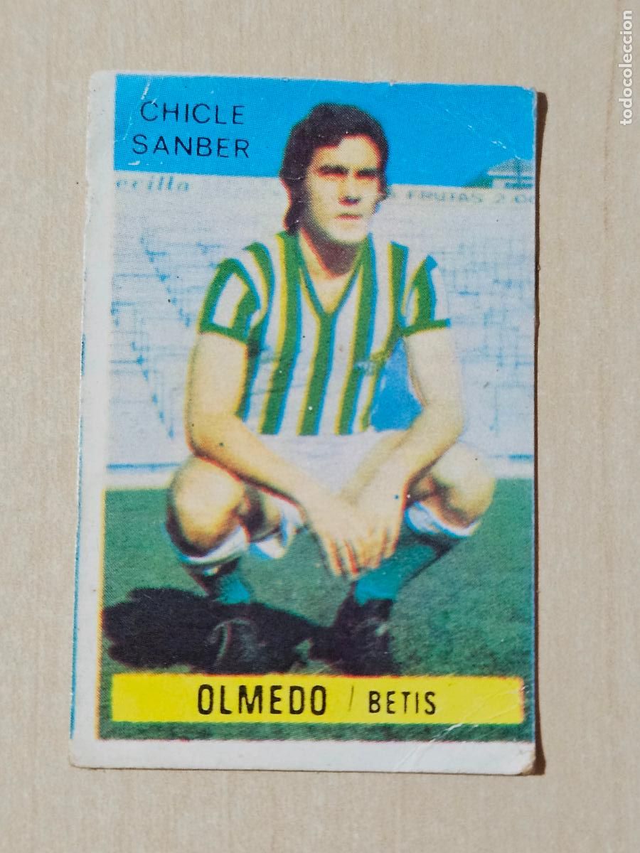 Cromos de F&uacute;tbol: CROMO OLMEDO - CHICLE SANBER LIGA 1974 1975 74 75 - REAL BETIS - DESPEGADO