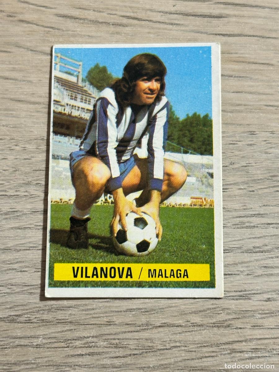 Fu&szlig;ball-Sticker: VILANOVA MALAGA CROMO EDICIONES ESTE 1974 1975 SIN PEGAR NUNCA PEGADO