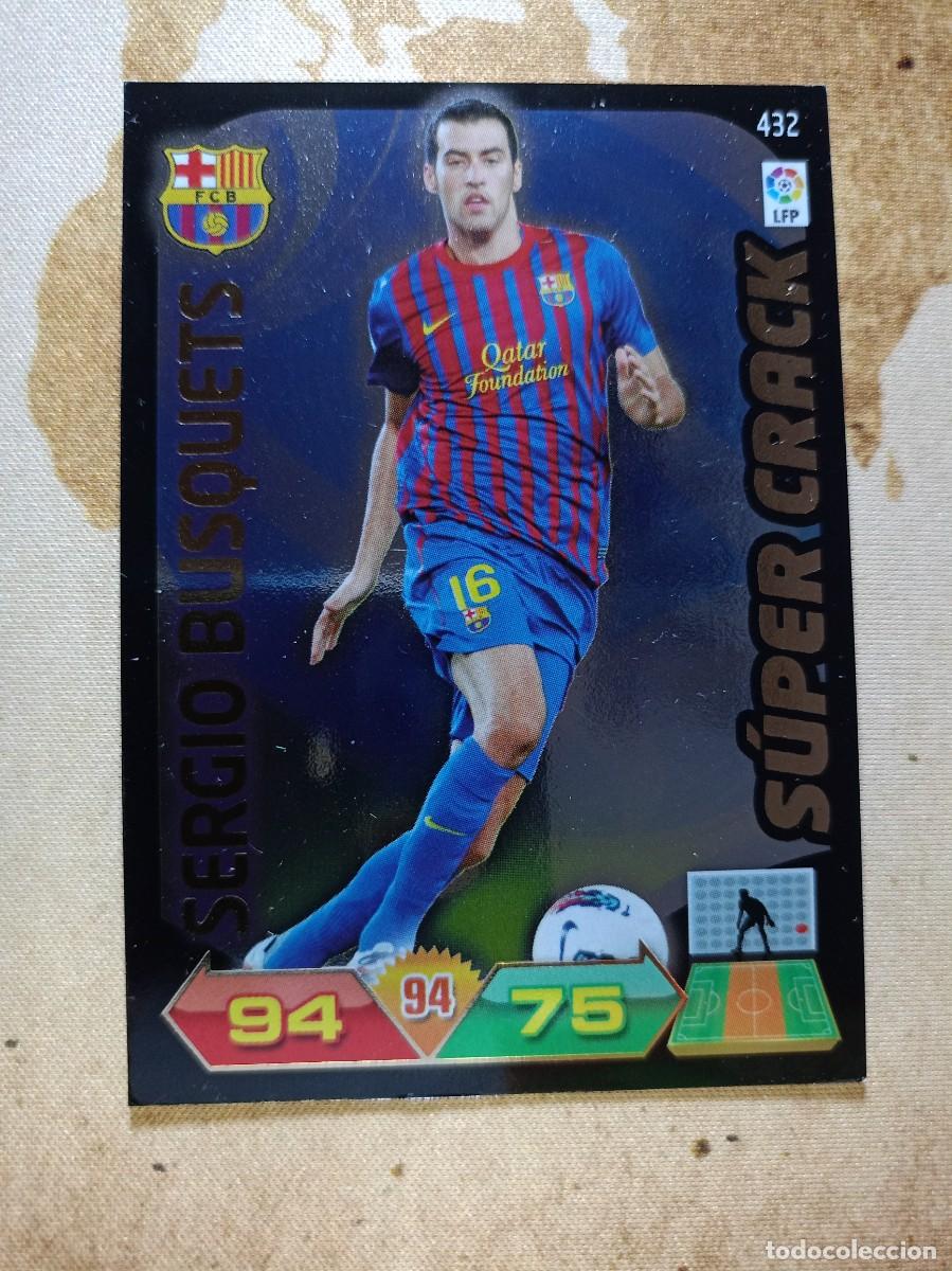 Fu&szlig;ball-Sticker: S&uacute;per Crack 432 SERGIO BUSQUETS Adrenalyn 2011-12