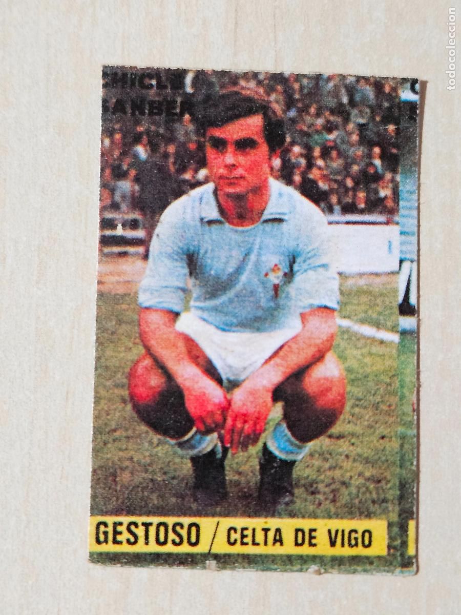 Figurine di Calcio: CROMO GESTOSO - CHICLE SANBER LIGA 1974 1975 74 75 - REAL CELTA DE VIGO - DESPEGADO