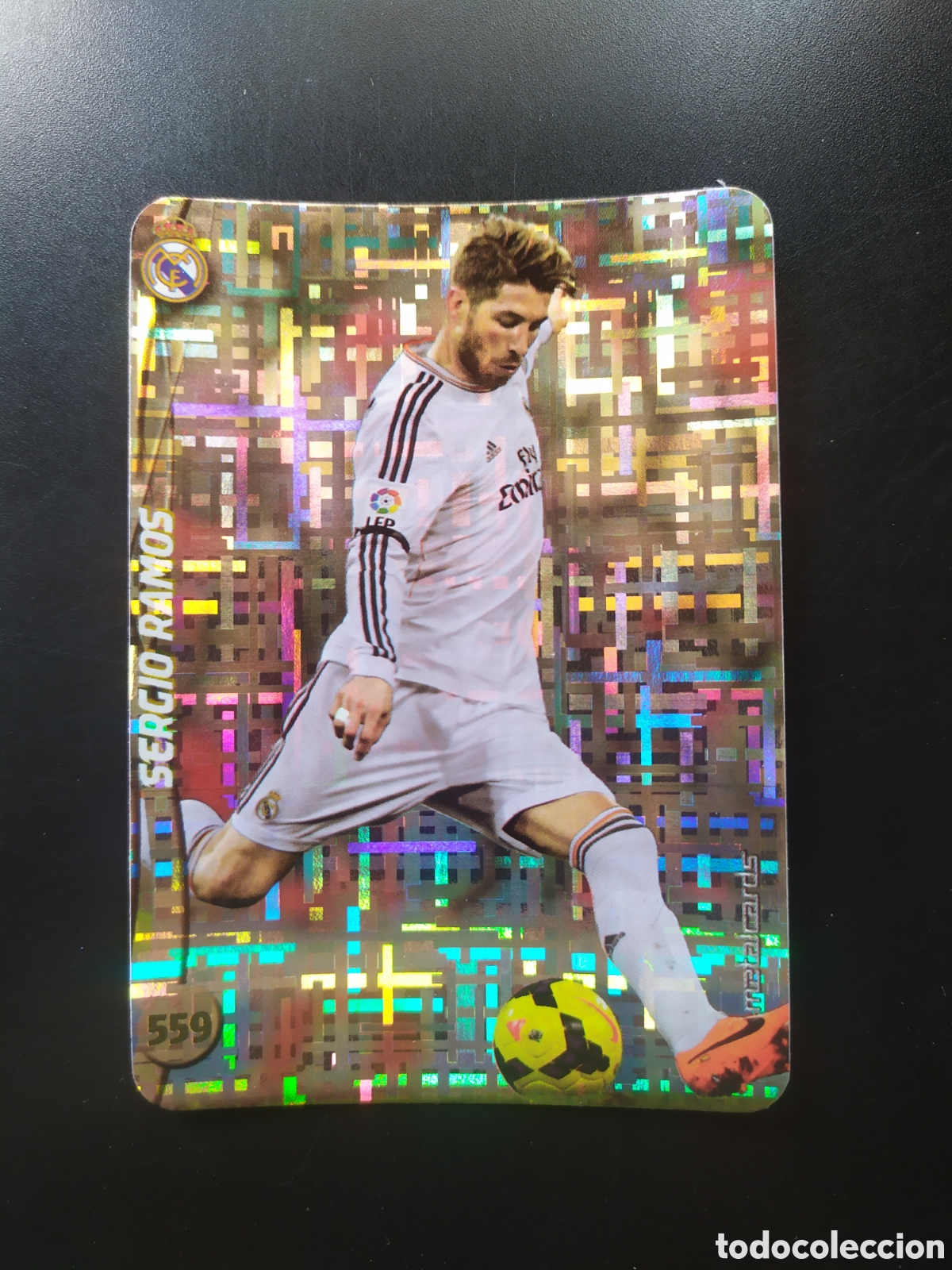 Figurine di Calcio: Mundicromo fichas Liga 2014 2015 14 15 Sergio Ramos top brillo tetris n&deg; 559 Real Madrid