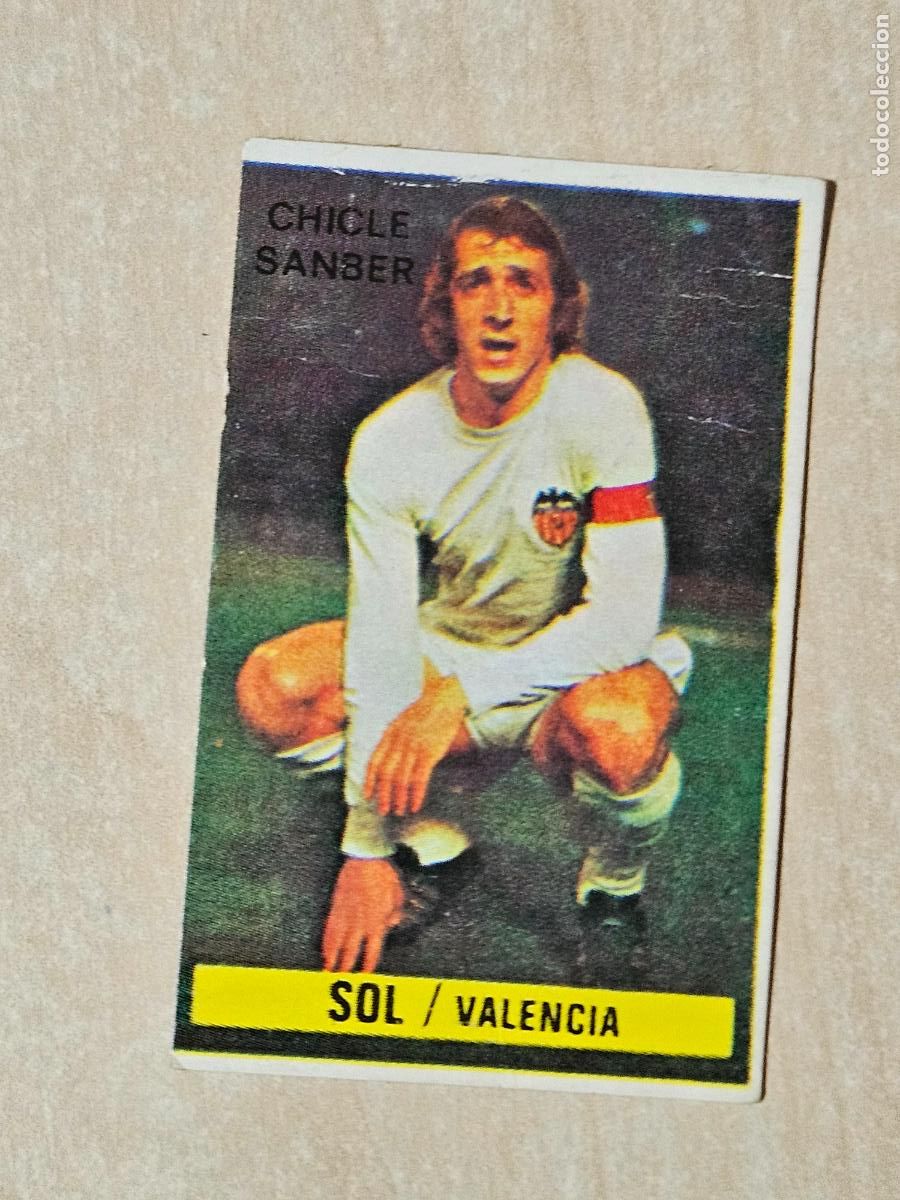 Figurine di Calcio: CROMO SOL - CHICLE SANBER LIGA 1974 1975 74 75 - VALENCIA - DESPEGADO
