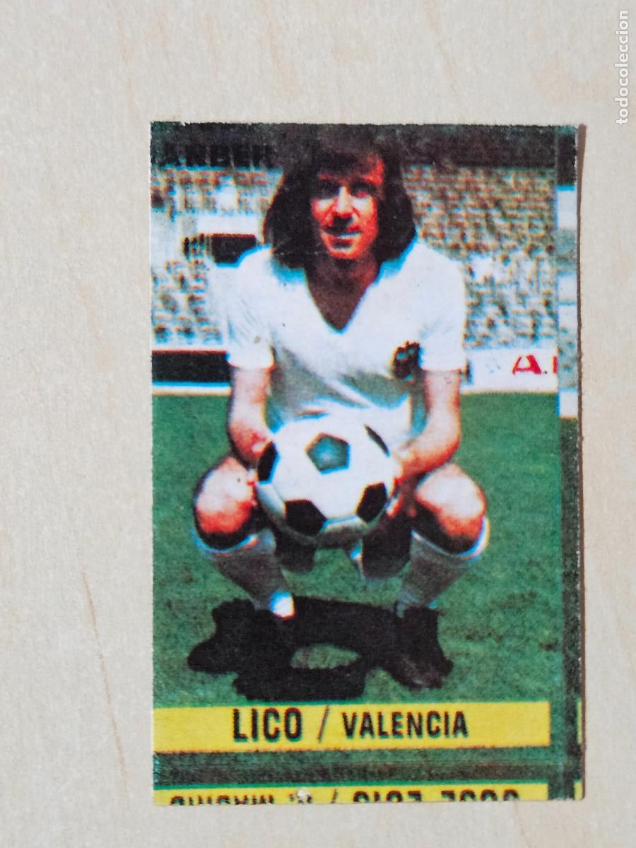 Figurine di Calcio: CROMO LICO - CHICLE SANBER LIGA 1974 1975 74 75 - VALENCIA - DESPEGADO