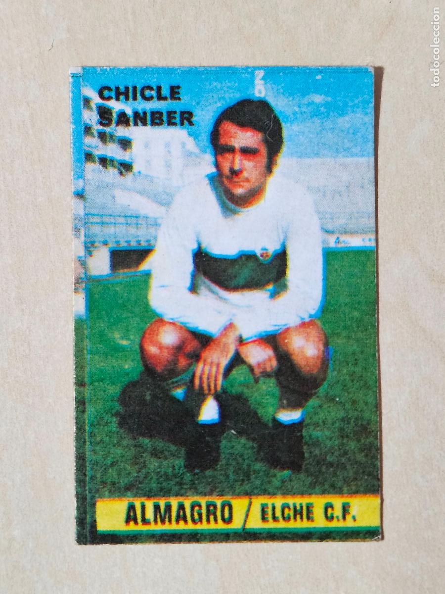 Cromos de F&uacute;tbol: CROMO ALMAGRO - CHICLE SANBER LIGA 1974 1975 74 75 - ELCHE - DESPEGADO
