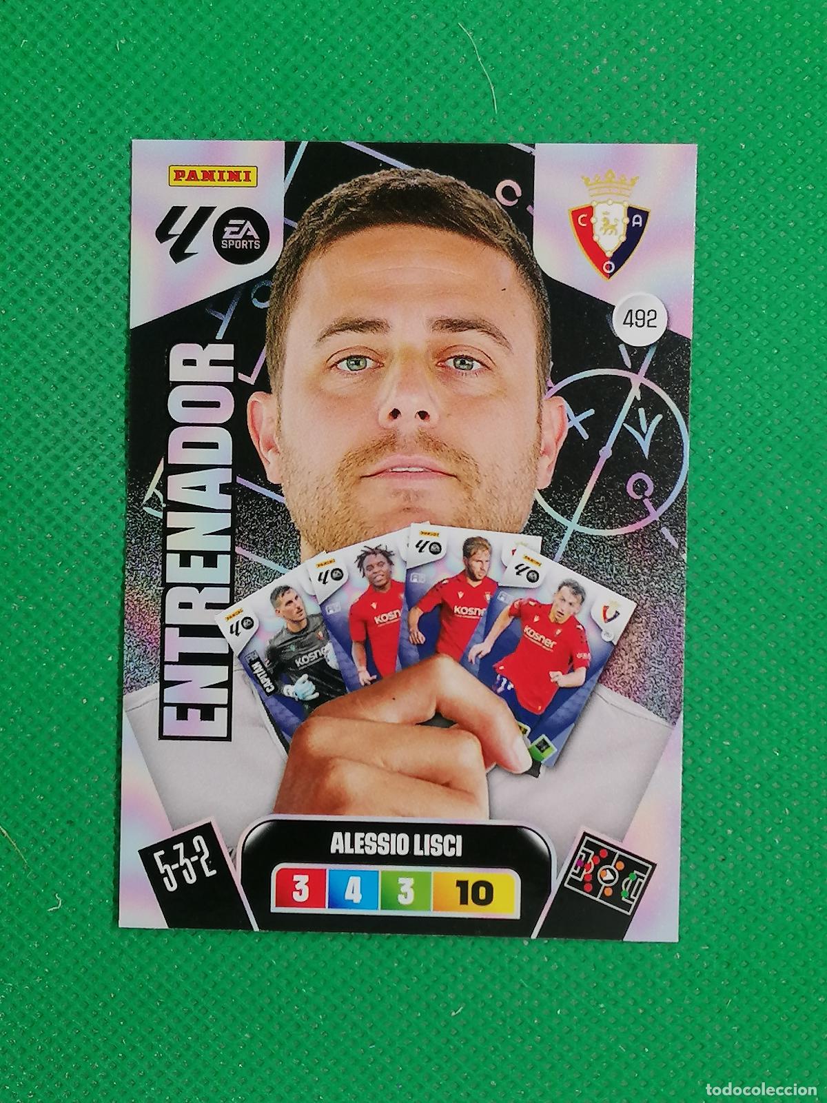 Cromos de F&uacute;tbol: 492 ALESSIO LISCI OSASUNA ENTRENADOR ⚽ LIGA ADRENALYN XL 2025 2026 25 26 ⚽