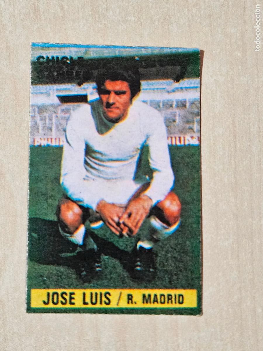 Cromos de F&uacute;tbol: CROMO JOSE LUIS - CHICLE SANBER LIGA 1974 1975 74 75 - REAL MADRID - DESPEGADO
