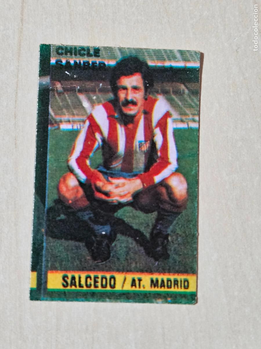 Cromos de F&uacute;tbol: CROMO SALCEDO - CHICLE SANBER LIGA 1974 1975 74 75 - ATLETICO DE MADRID - DESPEGADO