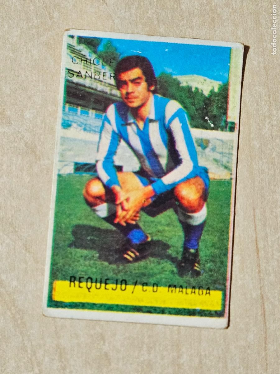 Cromos de F&uacute;tbol: CROMO REQUEJO - CHICLE SANBER LIGA 1974 1975 74 75 - MALAGA - DESPEGADO