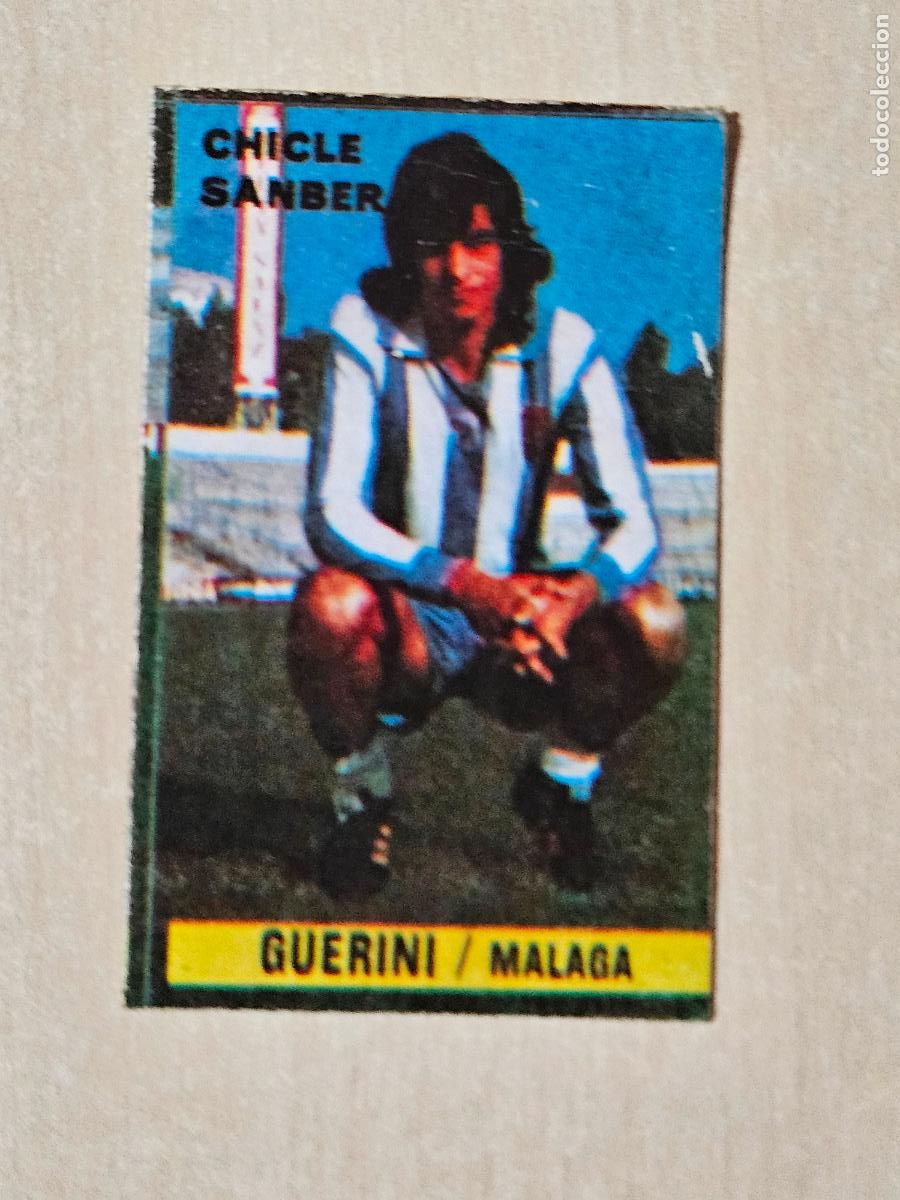 Cromos de F&uacute;tbol: CROMO GUERINI - CHICLE SANBER LIGA 1974 1975 74 75 - MALAGA - DESPEGADO