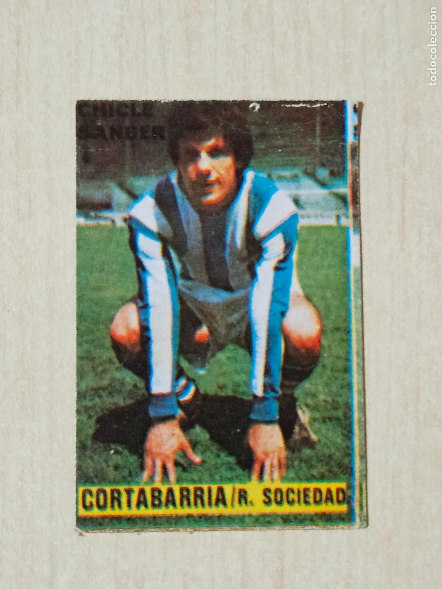 Cromos de F&uacute;tbol: CROMO CORTABARRIA - CHICLE SANBER LIGA 1974 1975 74 75 - REAL SOCIEDAD - DESPEGADO