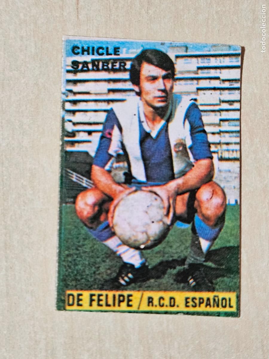 Cromos de F&uacute;tbol: CROMO DE FELIPE - CHICLE SANBER LIGA 1974 1975 74 75 - ESPA&Ntilde;OL - DESPEGADO