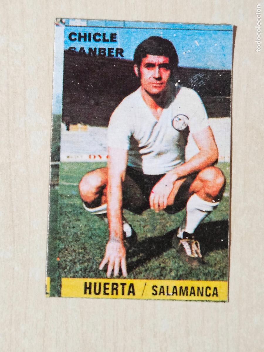 Cromos de F&uacute;tbol: CROMO HUERTA - CHICLE SANBER LIGA 1974 1975 74 75 - SALAMANCA - DESPEGADO