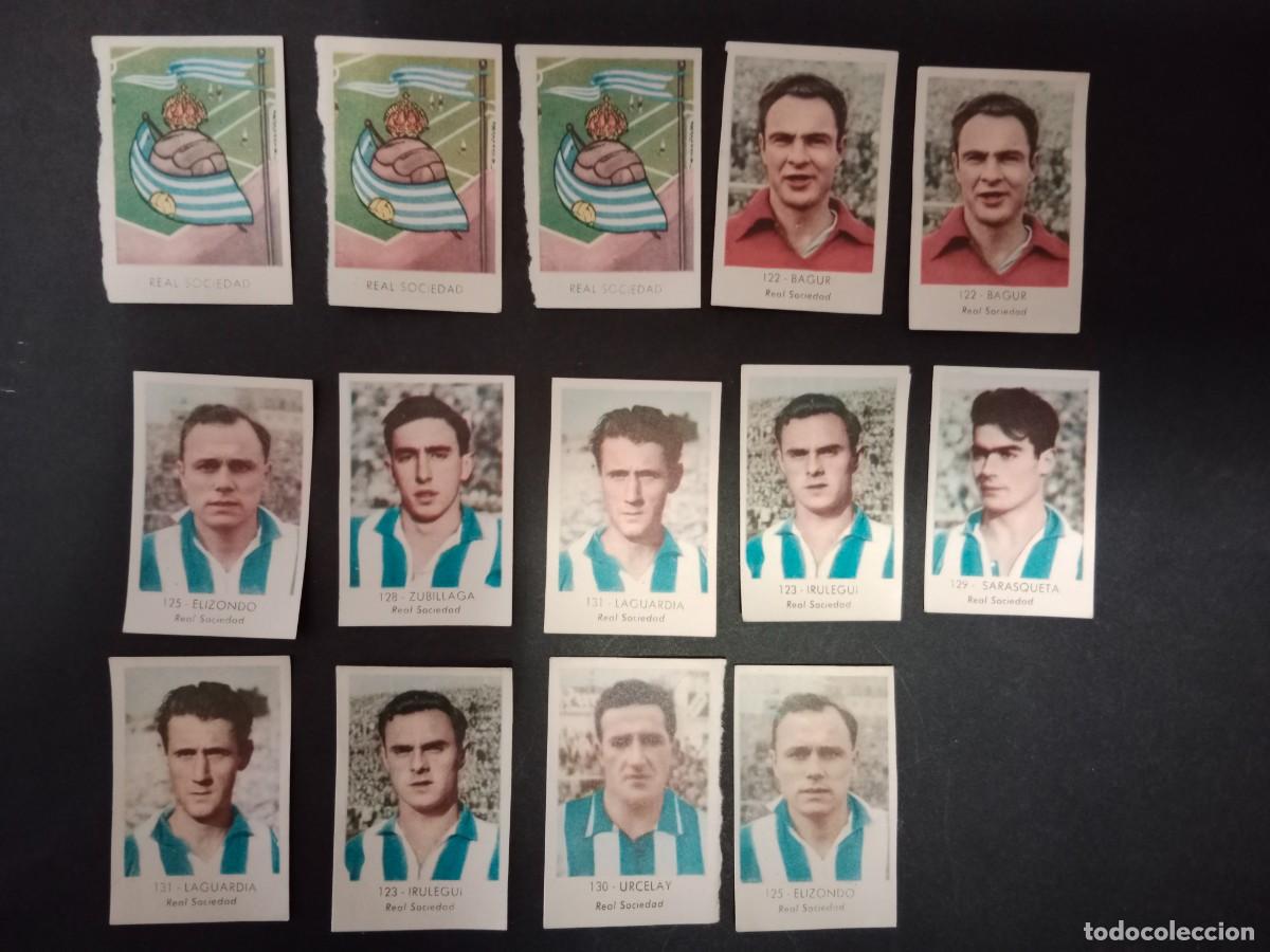 Cromos de f&uacute;tbol: CROMOS RUIZ ROMERO CAMPEONATO NACIONAL DE FUTBOL 1957 1958 57 58 - PIDE TUS FALTAS - REAL SOCIEDAD