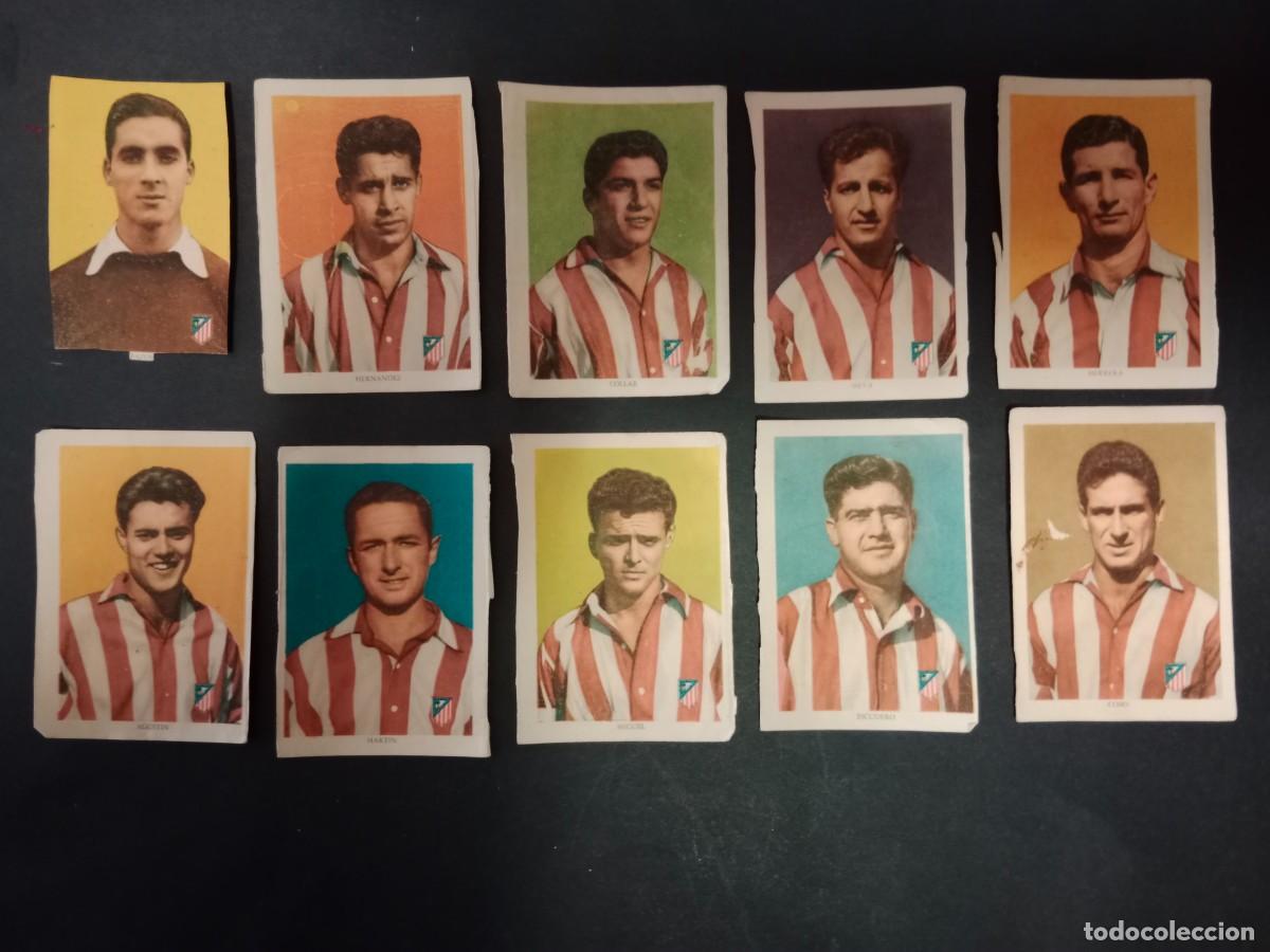 Figurine di Calcio: RAREZA - HISPANO A MERICANA DE EDICIONES - CROMOS FUTBOL A&Ntilde;OS 50 - 10 JUGADORES ATLETICO DE MADRID