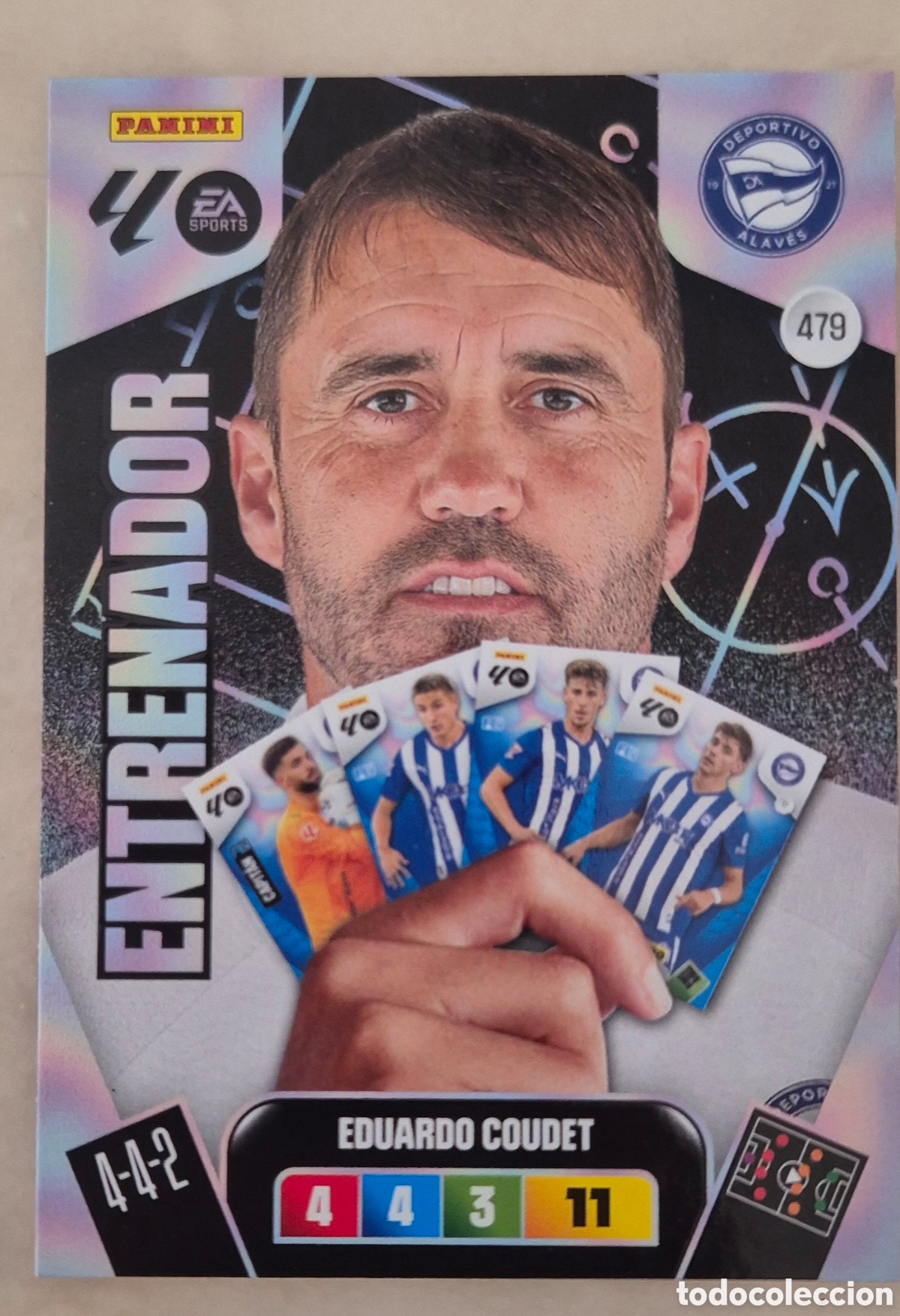 Cromos de F&uacute;tbol: 479 coudet alaves entrenador adrenalyn 2026