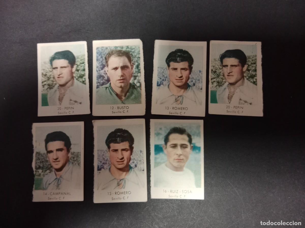 Cromos de f&uacute;tbol: CROMOS RUIZ ROMERO CAMPEONATO NACIONAL DE FUTBOL 1957 1958 57 58 - PIDE TUS FALTAS - SEVILLA CF
