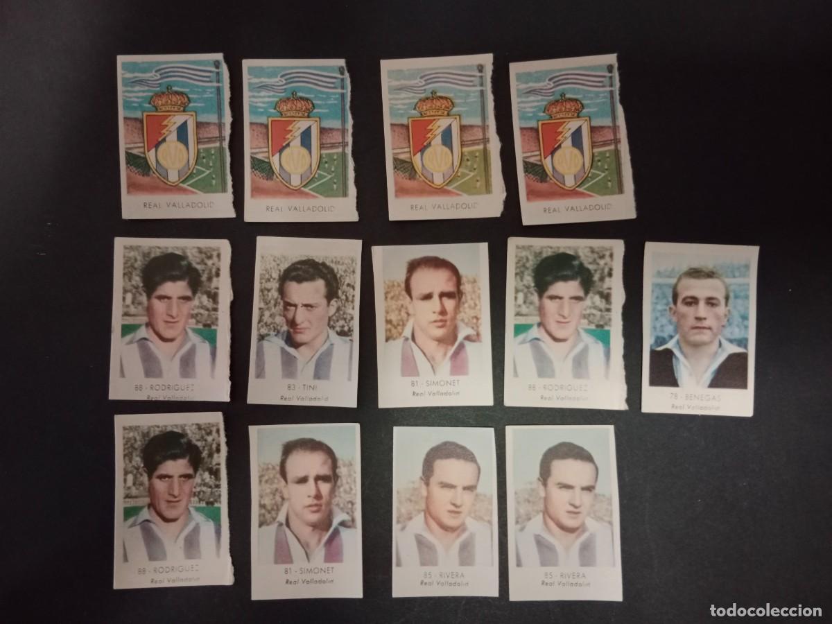 Cromos de f&uacute;tbol: CROMOS RUIZ ROMERO CAMPEONATO NACIONAL DE FUTBOL 1957 1958 57 58 - PIDE TUS FALTAS - REAL VALLADOLID
