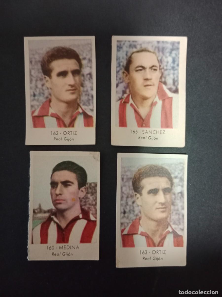 Cromos de f&uacute;tbol: CROMOS RUIZ ROMERO CAMPEONATO NACIONAL DE FUTBOL 1957 1958 57 58 - PIDE TUS FALTAS - REAL GIJON