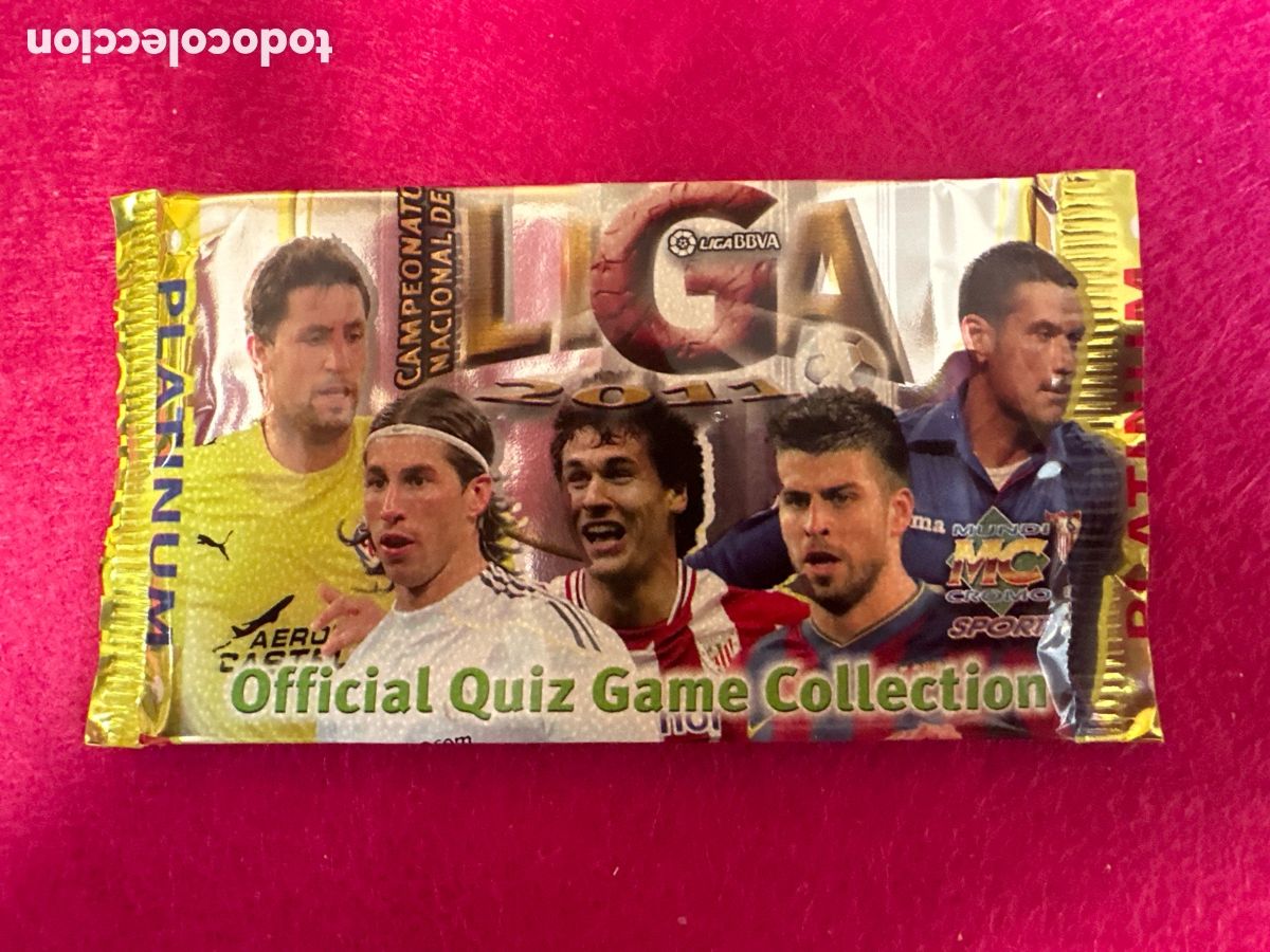 Football Stickers: SOBRE SIN ABRIR MUNDICROMO LIGA 2011 PLATINUM