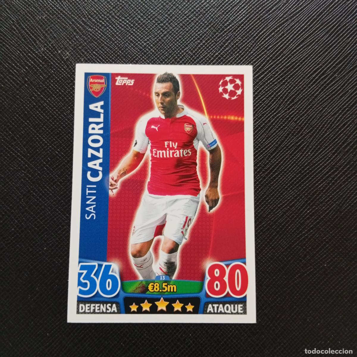 Cromos de F&uacute;tbol: 13 CAZORLA ARSENAL TOPPS MATCH ATTAX 2015 2016 CROMO 15 16 FUTBOL - A17 PG208